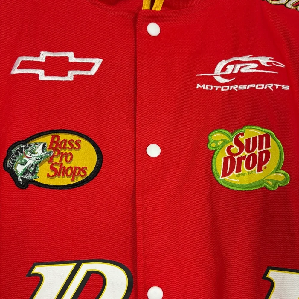 NWT NASCAR DALE EARNHARDT JR BUDWEISER DRIVER FULL SNAP JACKET JRM MEDIUM - Picture 5 of 12